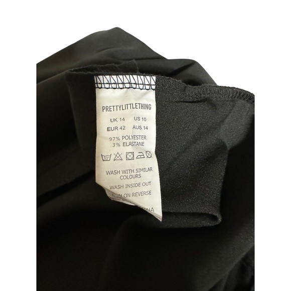 Pretty Little Thing Black Dress Pants Size 14 Tall NWT - Picture 10 of 10